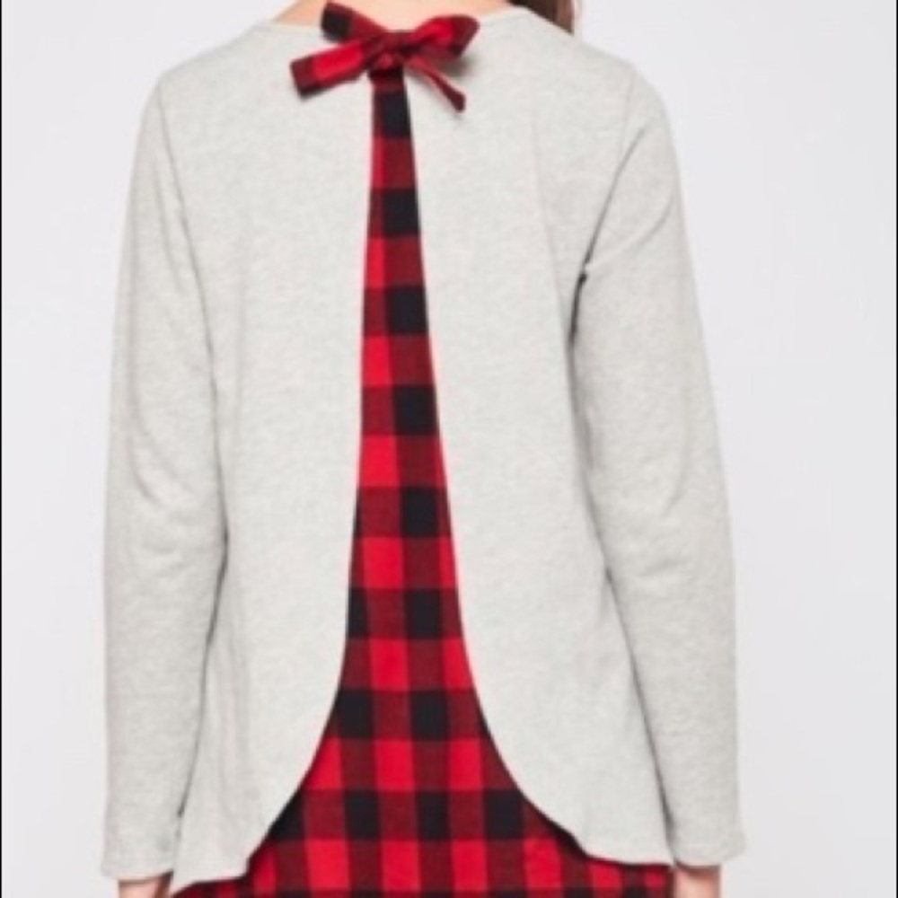 Buffalo plaid sweater